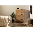 South Shore Cavalleri 5-Drawer Chest Storage Unit  Nordik Oak