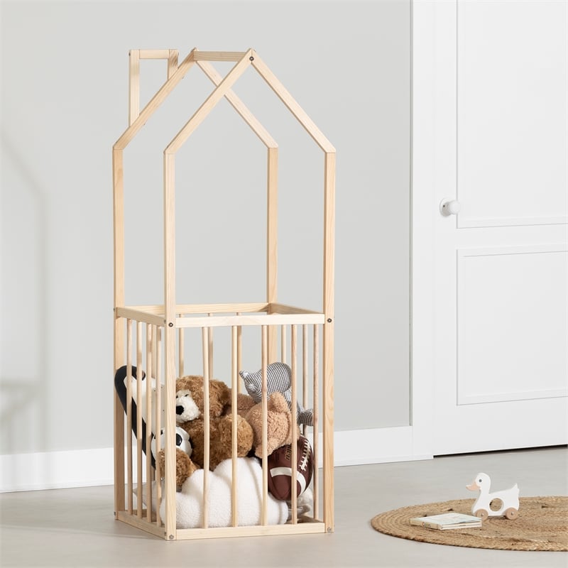 South Shore Ohana House Shaped Toy Storage Unit  Natural