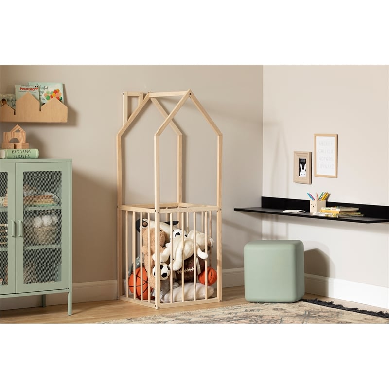 South Shore Ohana House Shaped Toy Storage Unit  Natural