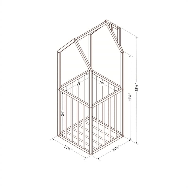 South Shore Ohana House Shaped Toy Storage Unit  Natural