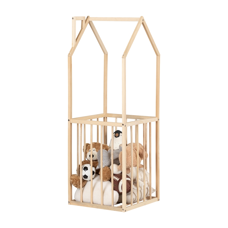 South Shore Ohana House Shaped Toy Storage Unit  Natural
