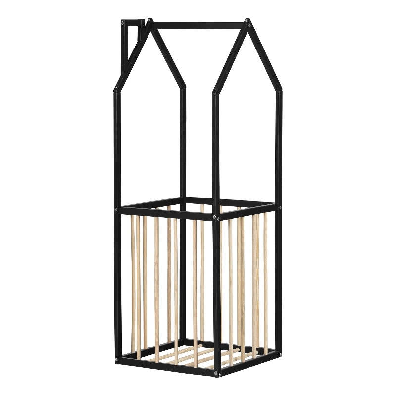 South Shore Ohana House Shaped Toy Storage Unit  Black and Natural