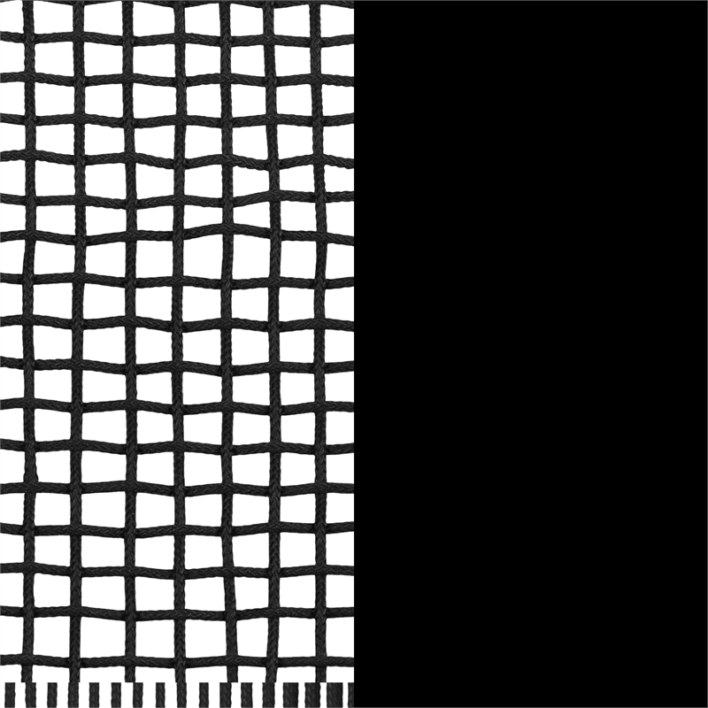 South Shore Agave Wood and Woven Rope Lounge Chair  Black