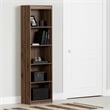 Axess 5-Shelf Narrow Bookcase Narrow Natural Walnut