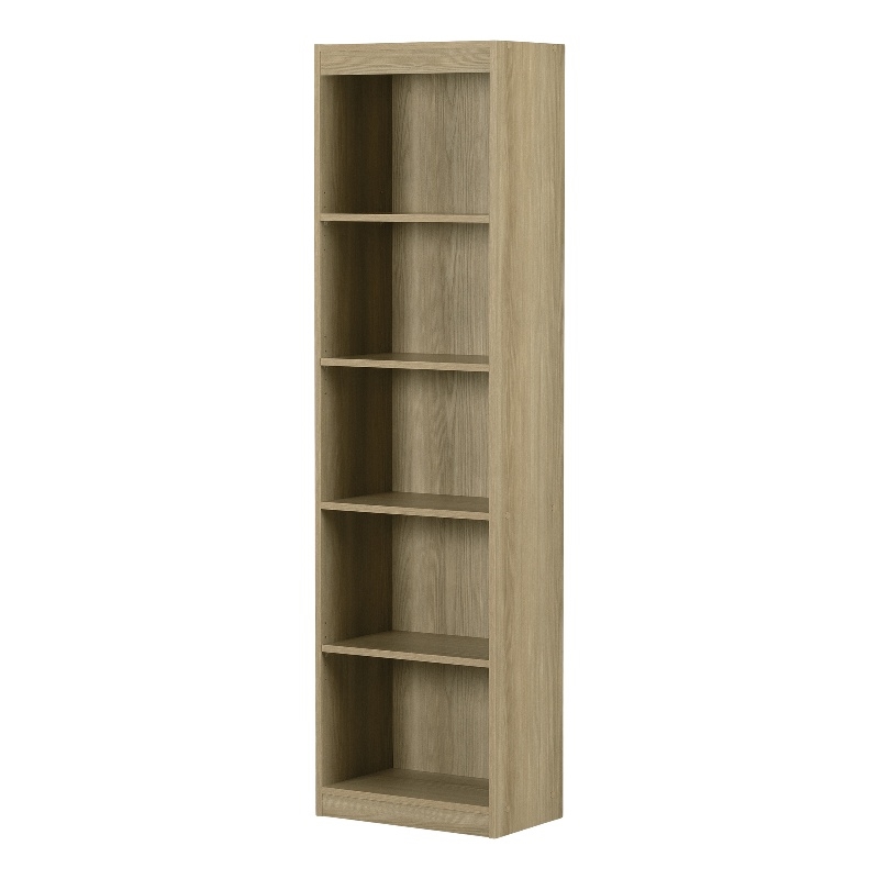 South shore axess 5 deals shelf narrow bookcase