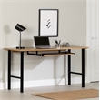South Shore Ezra Desk with Keyboard Tray  Nordik Oak