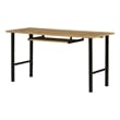 South Shore Ezra Desk with Keyboard Tray  Nordik Oak
