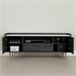 South Shore Hype TV Stand with Doors and Drawer Gray Oak and Faux Marble