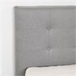 South Shore Dylane Upholstered Platform Bed and Headboard Twin Soft Gray