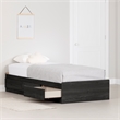 South Shore Hourra Mates Bed with 3 Drawers Twin Gray Oak
