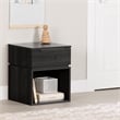 South Shore Hourra 1-Drawer Nightstand  Gray Oak