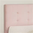 South Shore Dylane Upholstered Platform Bed and Headboard Twin Pale Pink