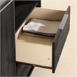 South Shore Hourra 2-Drawer Dresser with Door  Gray Oak
