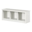 South Shore Fernley Bench with storage  White Pine