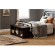 South Shore Fernley Bench with storage  Rubbed Black