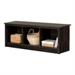 South Shore Fernley Bench with storage  Rubbed Black