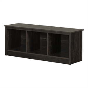 South Shore Fernley Bench with storage  Rubbed Black
