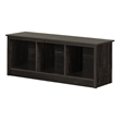 South Shore Fernley Bench with storage  Rubbed Black