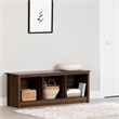 South Shore Fernley Bench with storage  Natural Walnut