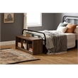 South Shore Fernley Bench with storage  Natural Walnut