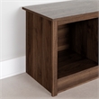 South Shore Fernley Bench with storage  Natural Walnut
