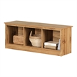 South Shore Fernley Bench with storage  Nordik Oak