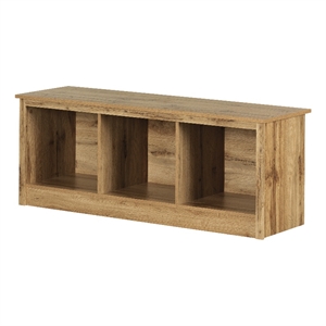 South Shore Fernley Bench with storage  Nordik Oak