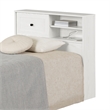 South Shore Hazen Bookcase Headboard Twin White Pine