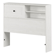 South Shore Hazen Bookcase Headboard Twin White Pine