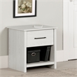 South Shore Fernley 1-Drawer Nightstand  White Pine
