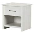 South Shore Fernley 1-Drawer Nightstand  White Pine