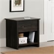 South Shore Fernley 1-Drawer Nightstand  Rubbed Black