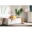 South Shore Plenny Daybed with Storage Twin White Wash