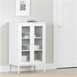 South Shore Kodali Accent Cabinet with Glass Doors  White