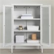 South Shore Kodali Accent Cabinet with Glass Doors  White