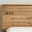 South Shore Musano Headboard with Storage Shelf Full/Queen Nordik Oak