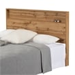 South Shore Musano Headboard with Storage Shelf Full/Queen Nordik Oak