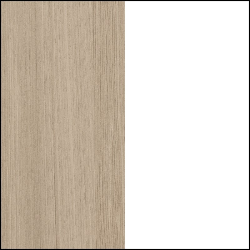 South Shore Munich 6-Drawer Dresser  White and Soft Elm