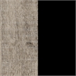 South Shore Arlen 4-Drawer Chest  Weathered Oak and Matte Black