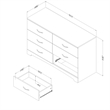 South Shore Step One 6-Drawer Dresser  Weathered Oak