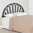 South Shore Hoya Rattan Wall-Mounted Headboard Flower Petals Full/Queen Black