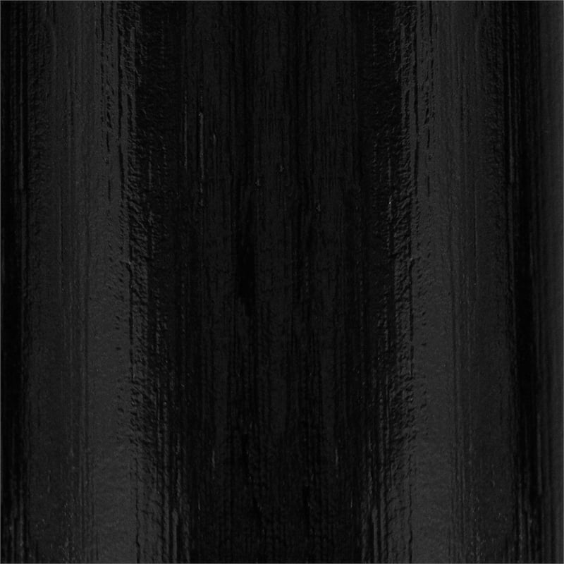 South Shore Hoya Rattan Wall-Mounted Headboard Flower Petals Full/Queen Black