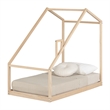 South Shore Sweedi House Bed with Chimney Toddler Natural
