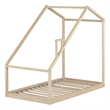 South Shore Sweedi House Bed with Chimney Toddler Natural