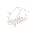 South Shore Sweedi House Bed with Chimney Toddler White