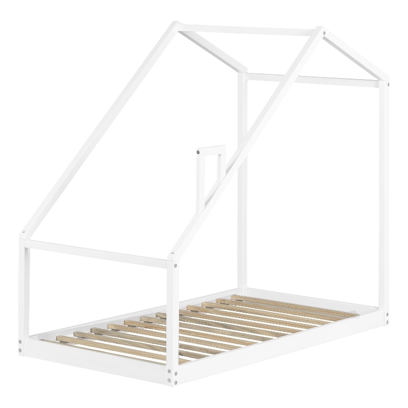 South Shore Sweedi House Bed with Chimney Toddler White
