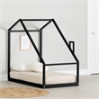 South Shore Sweedi House Bed with Chimney Toddler Black