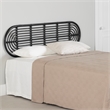 South Shore Hoya Rattan Wall-Mounted Headboard Retro Full/Queen Black