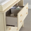 South Shore Little Smileys Changing Table with Station Wide Bleached Oak