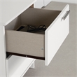 South Shore Cavalleri Nightstand with 2 drawers  Pure White